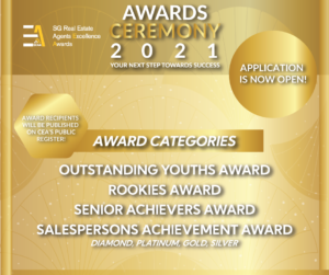 SG Real Estate Agents Excellence Awards 2021 - Application open